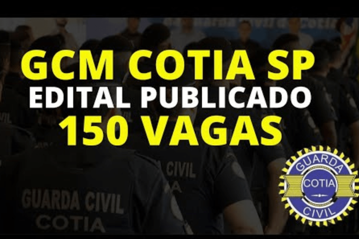 Concurso Guarda de Cotia (SP); 150 VAGAS de Nível Médio!