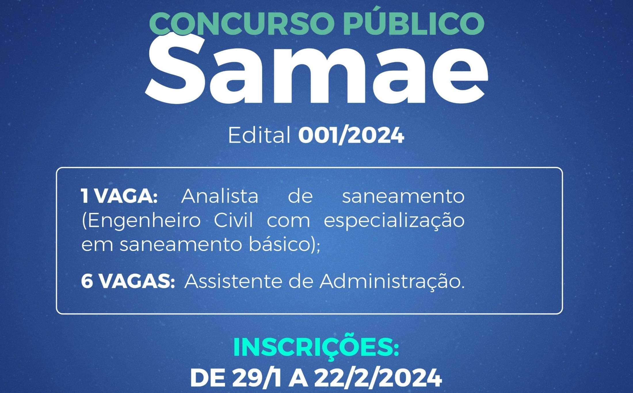 Concurso SAMAE Ibiporã PR: Salários de R$ 6,1 MIL!