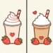 Jogo das diferenças: Encontre 3 erros entre as imagens do milkshake em 10 segundos
