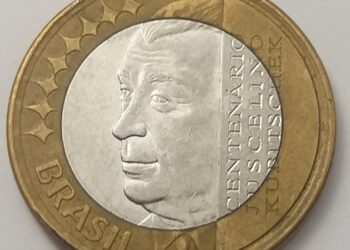 Moeda em homenagem a Juscelino Kubitschek