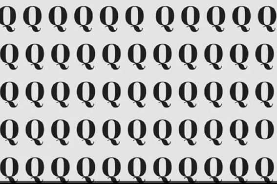 Teste de agilidade visual: encontre a letra O entre Q’s em apenas 10 segundos