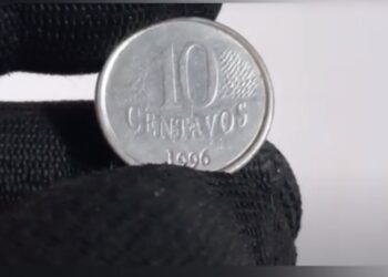 Moeda 10 centavos 1996