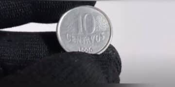 Moeda 10 centavos 1996