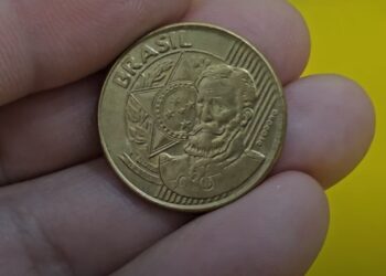 Moeda 25 centavos segunda família do real