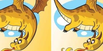 Jogo dos três erros: encontre as diferenças entre as imagens do dragão em menos de 10 segundos