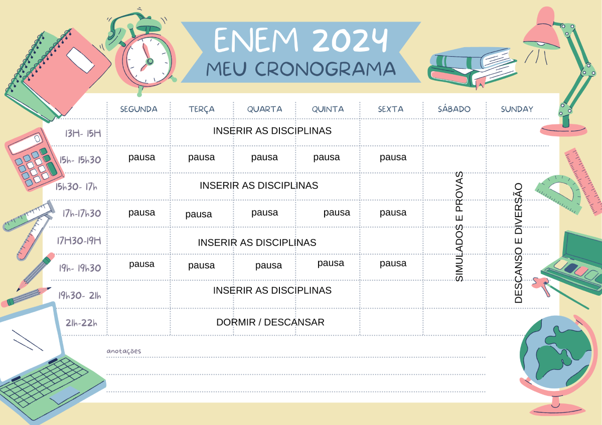 Criando seu plano de estudos: Organização e distribuição do tempo