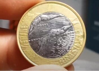 Moeda 1 real Natação, objeto de grande valor