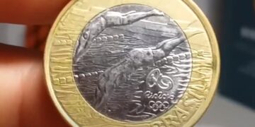 Moeda 1 real Natação, objeto de grande valor