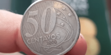 Moeda 50 centavos 2000
