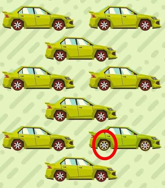 Teste de atenção: encontre o carro diferente em menos de 10 segundos