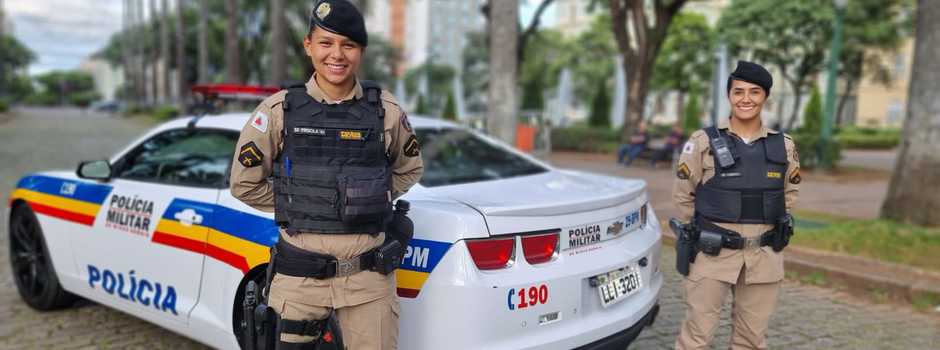 Polícia Militar de Minas Gerais em atuação. 