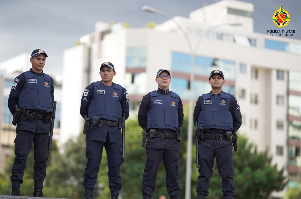 Polícia Militar do DF em atuação.