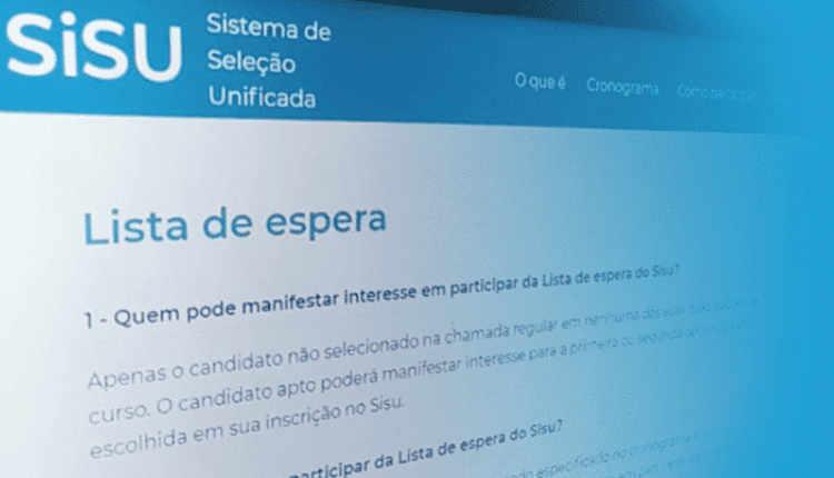 Como funciona a lista de espera do Sisu 2025?