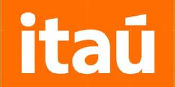 Logotipo do Itaú, banco que está com vagas abertas para novos contratados.
