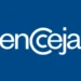 Logo oficial do Encceja em fundo azul.