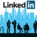 Ilustração de profissionais de negócios trabalhando, simbolizando o uso do LinkedIn empregos para encontrar oportunidades de forma segura.