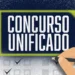Mãos se unindo, com o texto "Concurso Unificado" destacado.