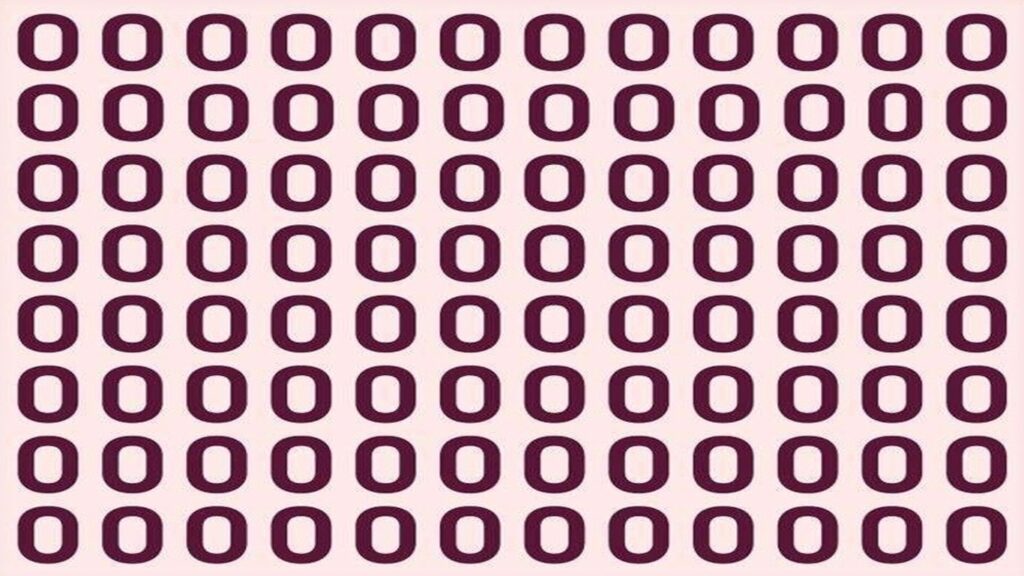 Teste de QI com números semelhantes com um elemento diferente escondido entre eles