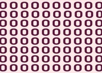Teste de QI com números semelhantes com um elemento diferente escondido entre eles
