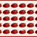 Teste visual com uma série de xícaras vermelhas de café, com uma xícara faltando entre elas.