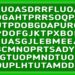 Desafio visual com jogo de caça-palavras com letras embaralhadas em fundo verde
