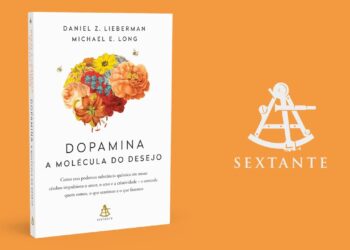 apa do livro 'Dopamina: a molécula do desejo' de Daniel Z. Lieberman e Michael E. Long, destacando o impacto da dopamina no comportamento humano.