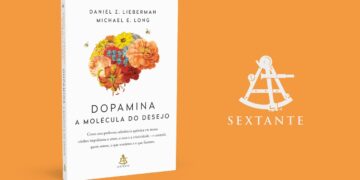 apa do livro 'Dopamina: a molécula do desejo' de Daniel Z. Lieberman e Michael E. Long, destacando o impacto da dopamina no comportamento humano.