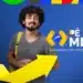 Estudante do ensino médio com mochila representando o programa Pé-de-Meia de incentivo financeiro à permanência escolar.