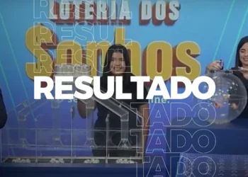 Sorteio da Mega da Virada com resultado exibido durante extração das dezenas.