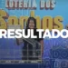 Sorteio da Mega da Virada com resultado exibido durante extração das dezenas.