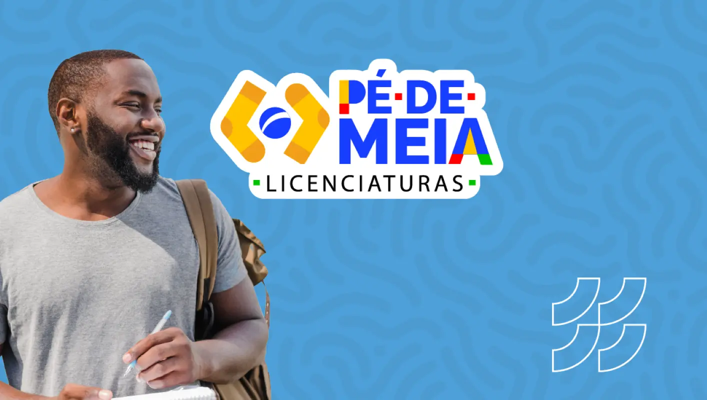 Bolsa Pé-de-Meia Licenciaturas do MEC. Estudante universitário beneficiário do Pé-de-Meia Licenciaturas, programa do MEC que paga bolsa mensal para alunos de licenciatura.