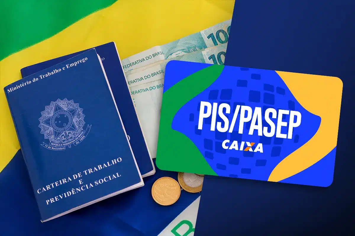 Ressarcimento do PIS/PASEP 2026 Imagem ilustrativa sobre o processo de ressarcimento do PIS/PASEP 2026, com documentos relacionados e cartão CAIXA.