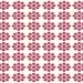 Teste visual com flores estilizadas repetidas em tom marsala sobre fundo creme.