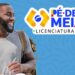 Estudante com mochila ao lado do logotipo do programa Pé-de-Meia Licenciaturas, que oferece até R$ 1.050 por mês para alunos de cursos de licenciatura.