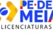 Design com meias amarelas e círculo azul ao lado do texto Pé-de-Meia Licenciaturas colorido, chamando atenção para o período de inscrição e pagamento em 2026