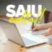 Candidato se preparando para o Concurso ESA 2027 estudando com notebook e caderno