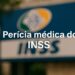 Placa do INSS com os dizeres 'Perícia Médica do INSS'.