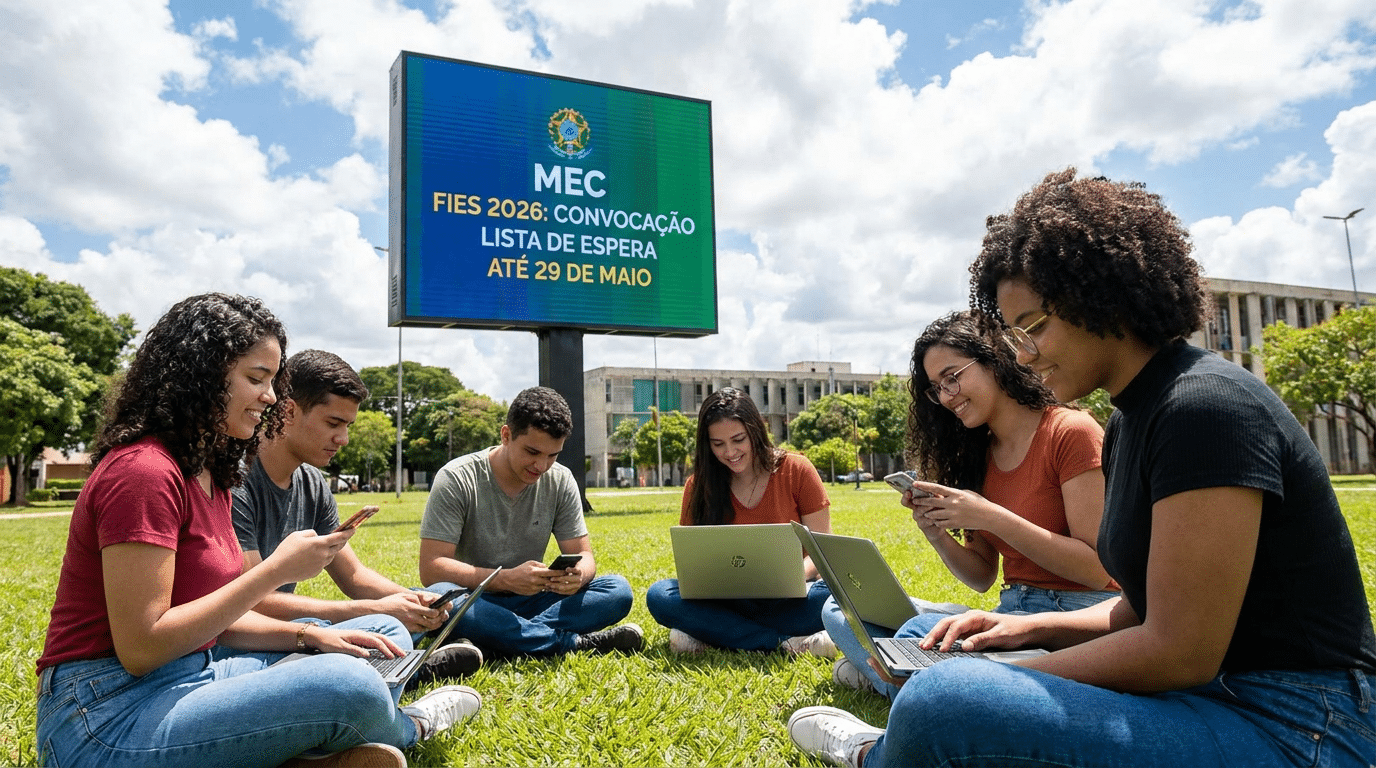 Estudantes consultam resultado do Fies 2026 em Brasília