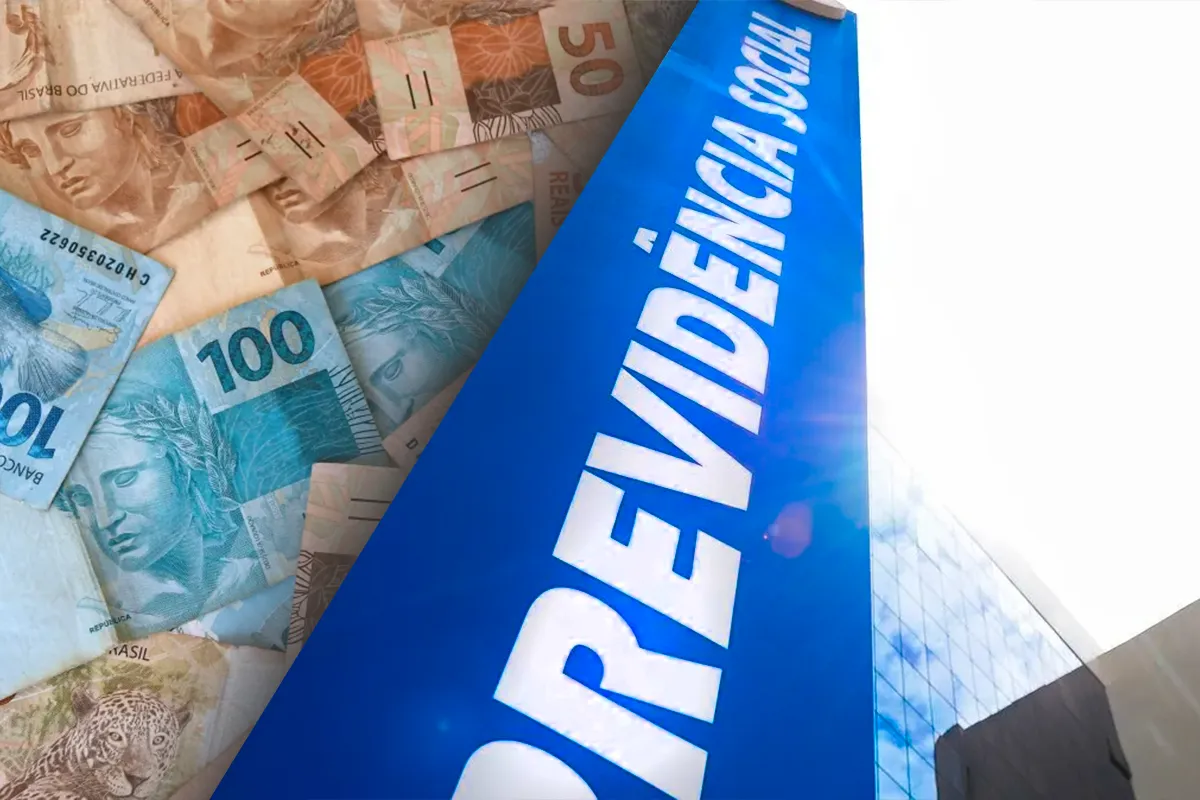 Descontos indevidos no INSS: prazo para contestar vai até 20 de junho Fachada da Previdência Social ao lado de cédulas de real, em referência aos descontos indevidos no INSS com prazo até 20 de junho