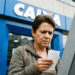 Segurada confere comprovante em terminal de autoatendimento no fim do calendário do INSS de maio