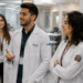 Profissionais da saúde participam de atividade em grupo durante formação e residência multiprofissional.